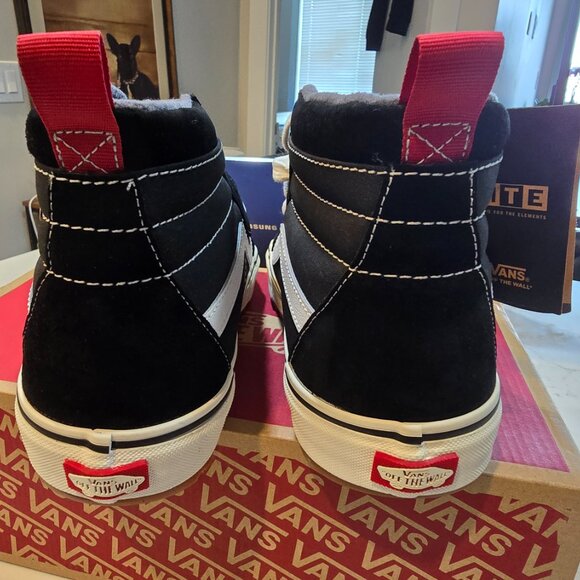 Vans Sk8-Hi MTE-1 Black True White VN0A5HZY6BT Men's Size 10 Sneaker Boots NEW - Picture 7 of 10